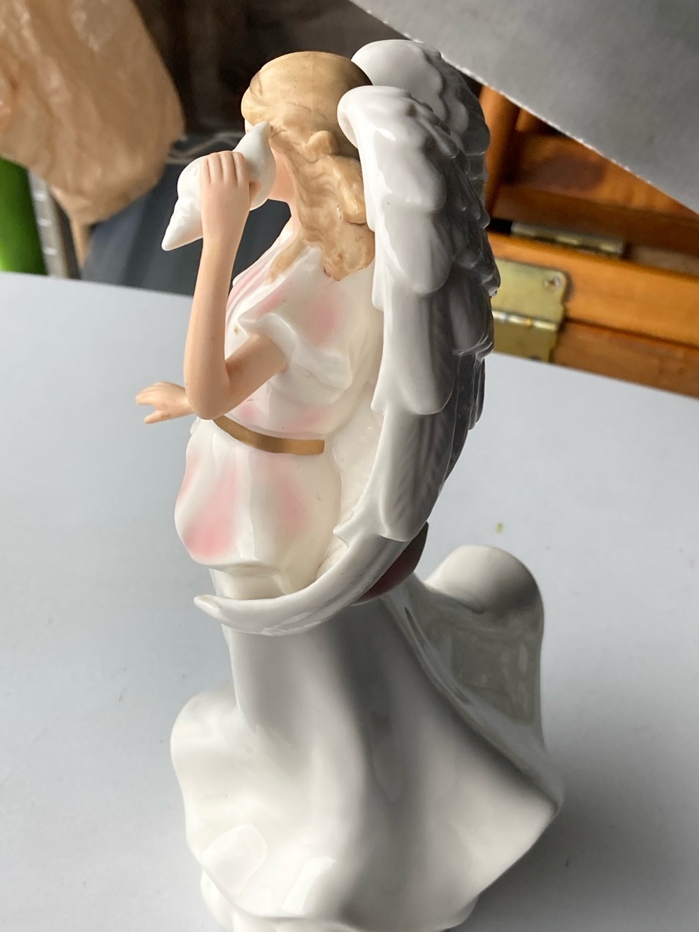 Porcelain Angel Figurine Spring Angel Figurine Light up Porcelain - Picture 5 of 6